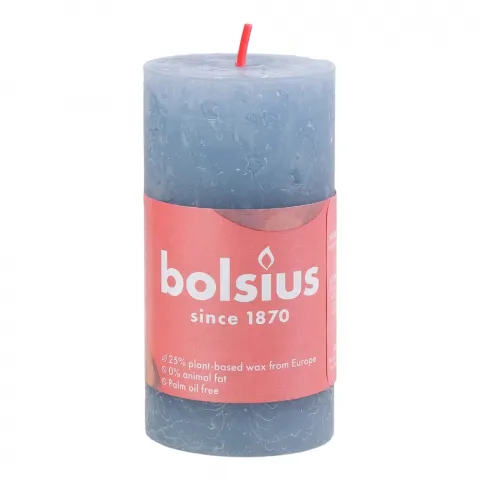 Свіча Bolsius 100/50 рустік блакит. 30 год. 103668770357