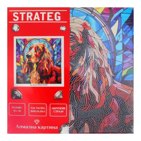 Набір д/творчості Strateg Алмазна картина в асорт. 30х30см