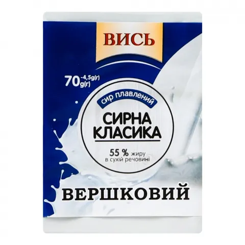 Сир плав. Вись 70 г 55 Вершковий
