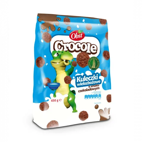 Мультизернові кульки OBST із шок. смаком 500 г (Польща)
