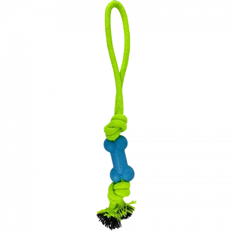 Іграшка для собак Кістка з мотузкою 35 см арт. X147 И816