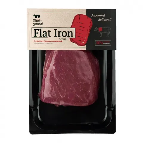 Лопаткова част.Scott Smeat ялов.Flat Iron steak охол. в/у ваг.
