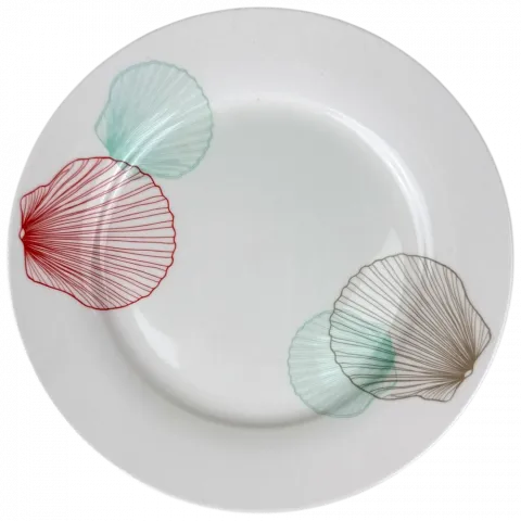 Тарілка кер. 17,5 см морський дизайн арт. 16125-6 И867