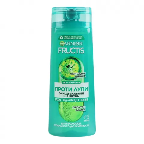 Шампунь FRUCTIS 250 мл Очищуючий п/лупи д/волосся схильного до жирності