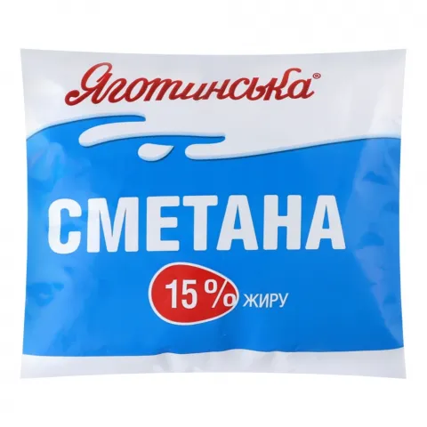 Сметана Яготин 15 350 г п/е