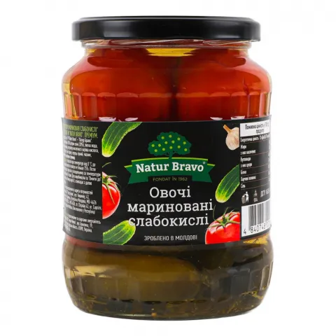 Конс Асорті Natur Bravo 720 мл(Молдова)