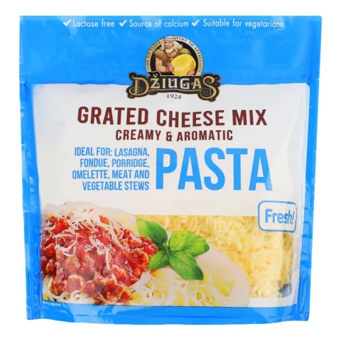 Сир тертий Dziugas 200г для пасти 42 (Литва)