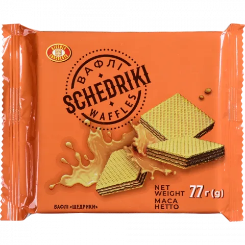 Вафлі Biscuit-Chocolate 77 г Щедрики