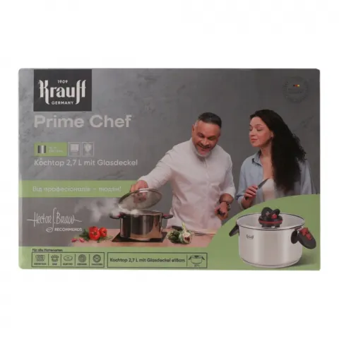 Каструля нерж. Krauf Prime Chef 2,7 л 26-303-019