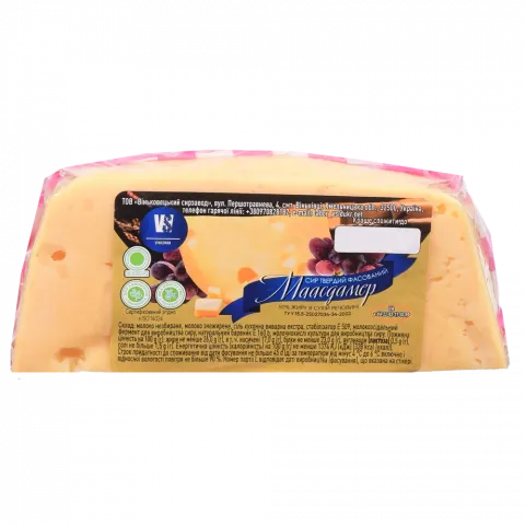 Сир Українська зірка Маасдамер 50 фас. ваг.