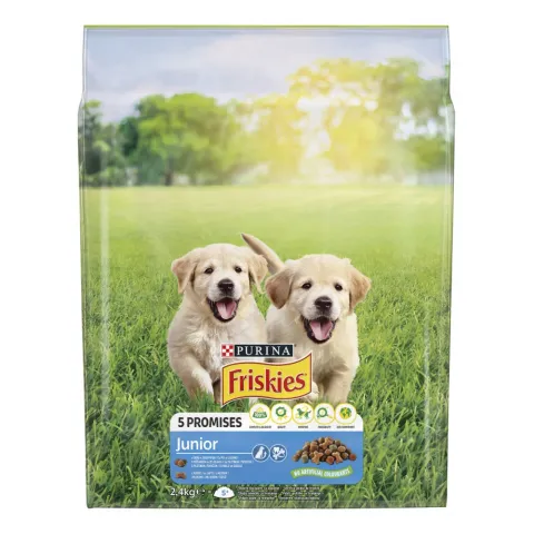 Корм д/цуценят Фріскіс 2,4 кг Джуніор з куркою, ов.та мол.