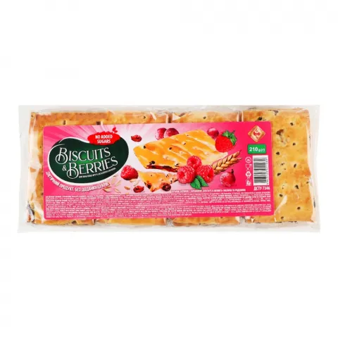 Печ Житомир Biscuits and Berries 210 г малина та родзинки