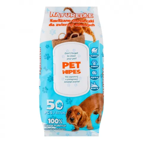 Серветки вологі Naturelle 50 шт. д/домашніх тварин
