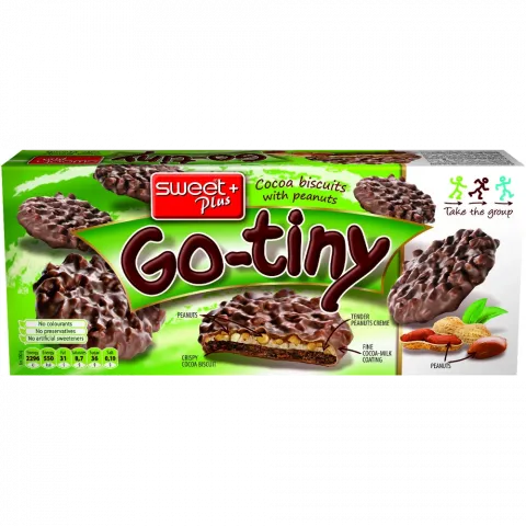 Печ GO-TINY 130г з мол. кремом та арахісом (Болгарія)