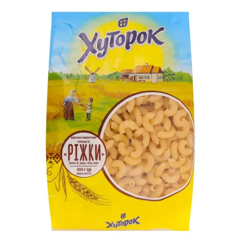 Макарони Хуторок 800 г Ріжки
