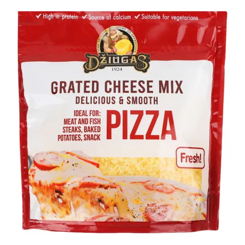 Сир тертий Dziugas 200г для піци 43 (Литва)