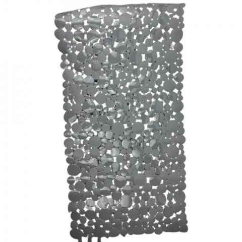 Килимок д/ ванної кімнати Камінці 77х37см сірий, рулон, пвх арт. 35176-7 И494