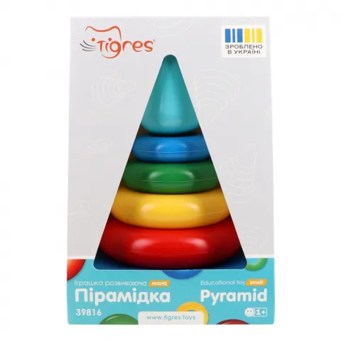 Іграшка Tigres розвив. Пірамідка мала в коробці