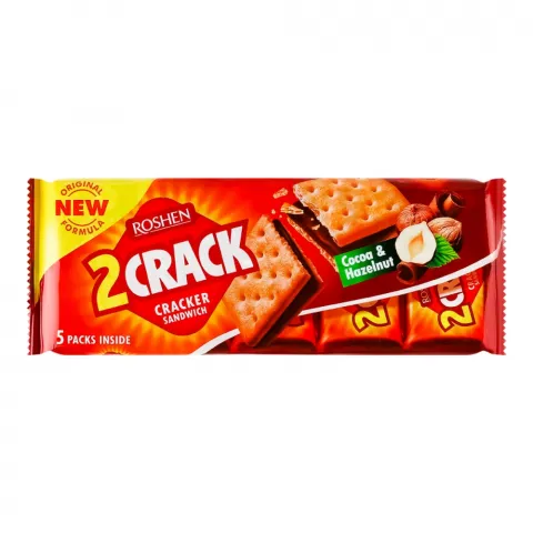 Крекер Рошен 2 Crack 250 г Какао-горіх