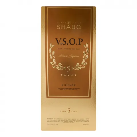 Коньяк Shabo VSOP 0,5 л 5 кор.