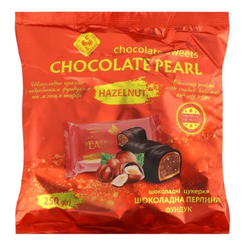 Цукерки Житомир 250 г Шоколадна Перлина Фундук
