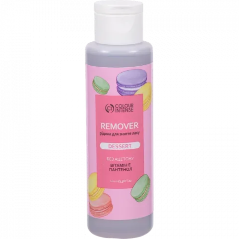 Рідина б/ацетону д/зняття лаку Colour Intense REMOVER 100мл десерт