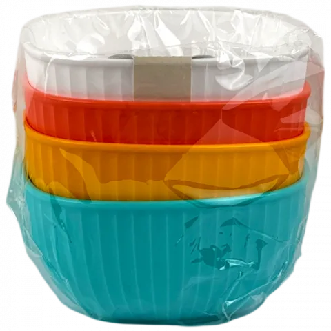 Набір мисок пластик 4шт. 13,9х13,9х6,6см арт. 8412-34235 И120