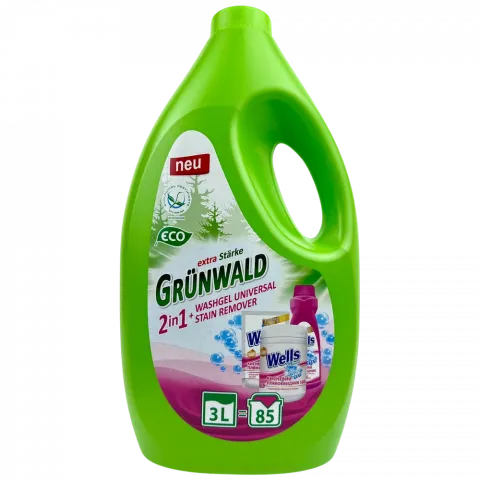 Гель д/прання Grunwald 3л д/кол. та біл.ткан.2в1 з відбіл.