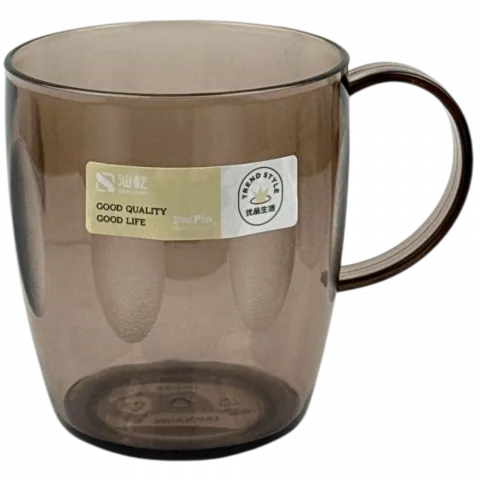 Чашка пластик прозора блакитна 450мл арт. 8413-34235 И134