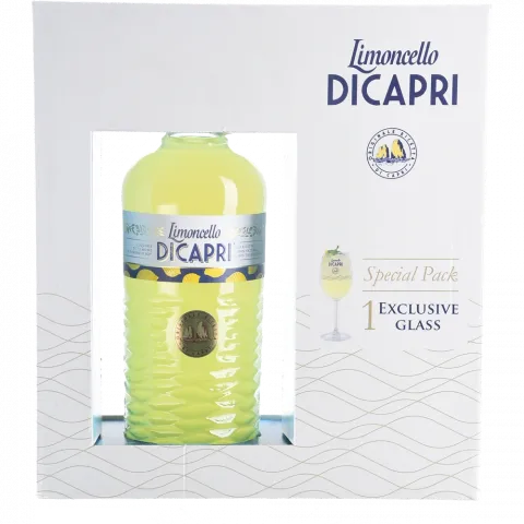 Набір Лікер Лімончелло ді Капрі 0,7 л + келих