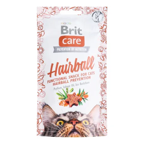 Ласощі д/котів Brit Care Hairball 50 г з качкою