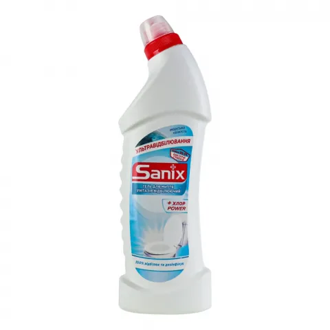 Гель д/унітазу Sanix 0,75 мл відбілюючий Морська свіжість