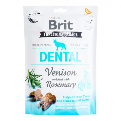 Ласощі д/собак Brit Care Dental 150 г оленина з розмарином