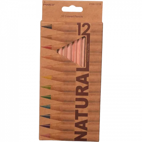 Олівці кольор. Natura Marco 12 шт. 6100-12CB
