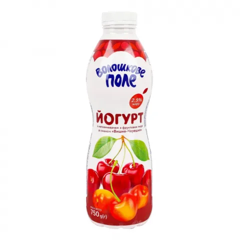 Йогурт Волошкове поле 2,5 0,75 л Вишня-Черешня