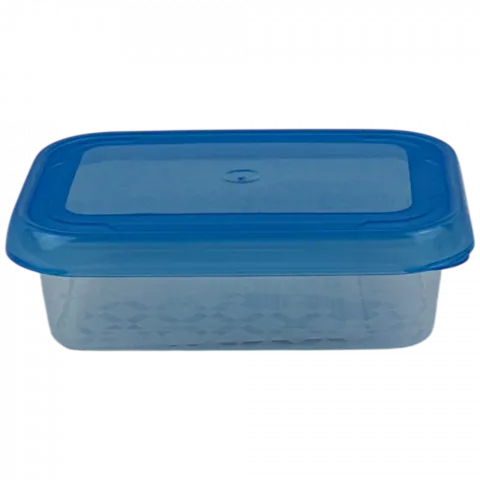Ємкість пласт. д/кухні прямокут Branq 0,1 л 2010 синя кришка И001 (Польща)