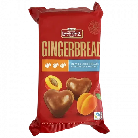 Печиво Lambertz 150г серця з абрикос.в мол.шок.(Німеччина)