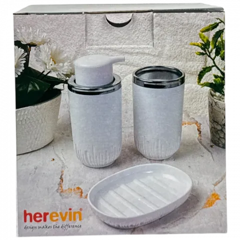 Набір Herevin д/ванної кімн 3шт біл162241-004 И138 (Тур)