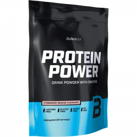Протеїн Biotech USA Protein power 1кг Strawberry-banana