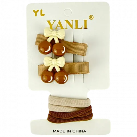 Заколки/ гумки для волосся 6 шт. арт. 3727-5 И973