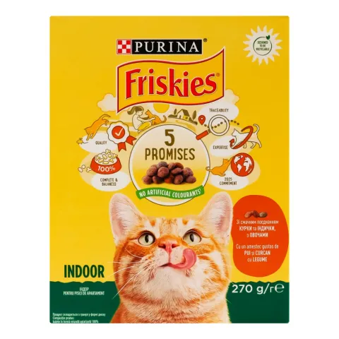 Корм д/котів Фріскіс 270 г сух. для домаш. котів