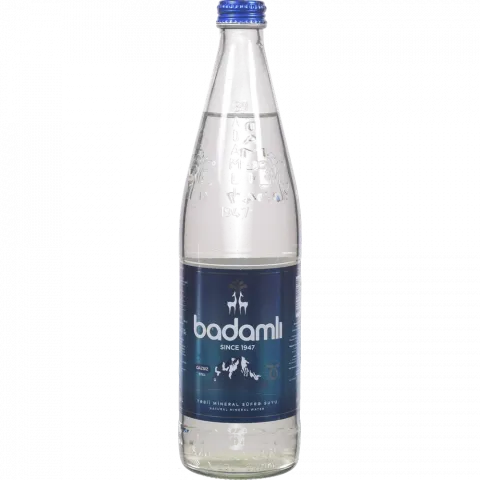 Вода Badamli 0,6 л скл. б/газ.